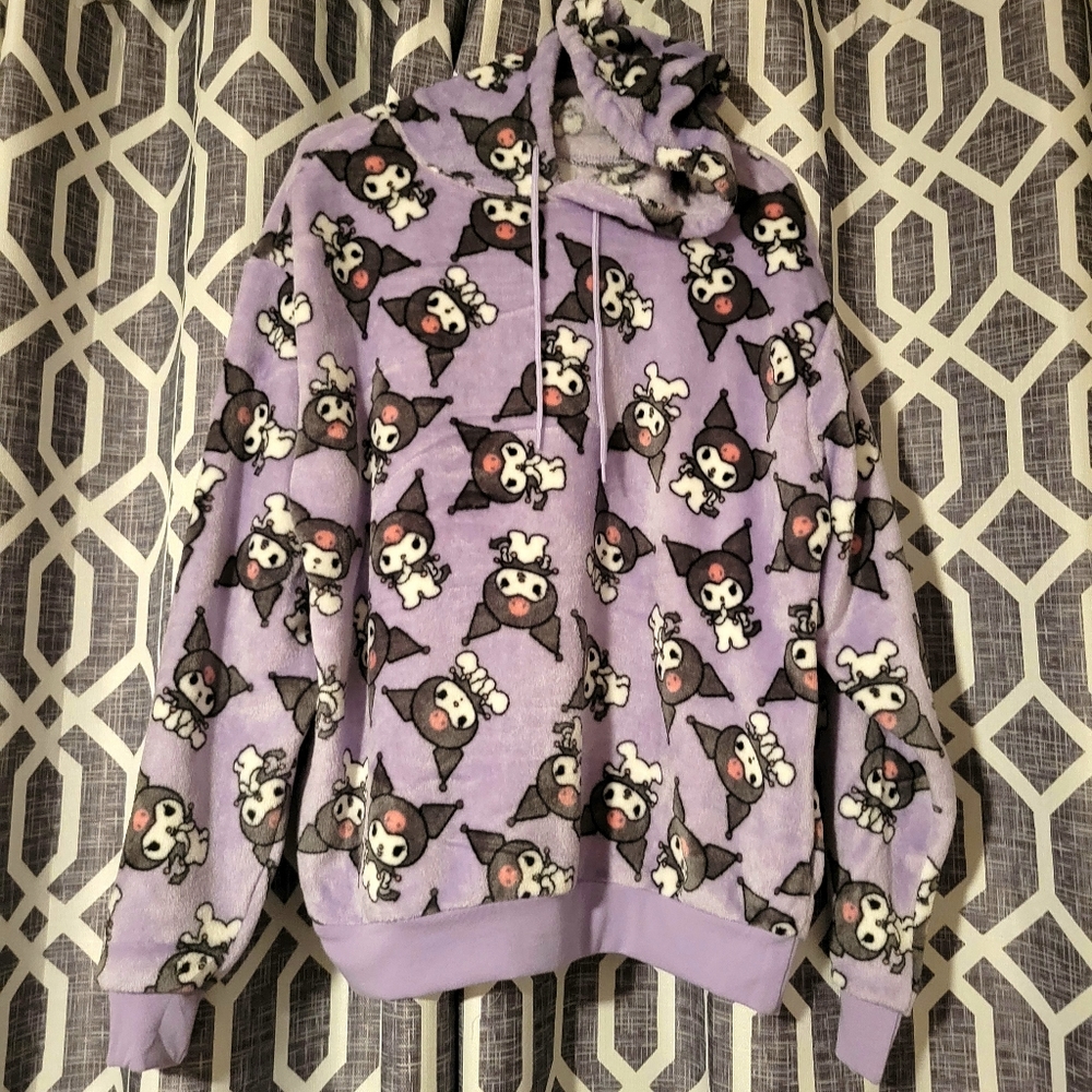 Sanrio Kuromi Fleece Hoodie in L
